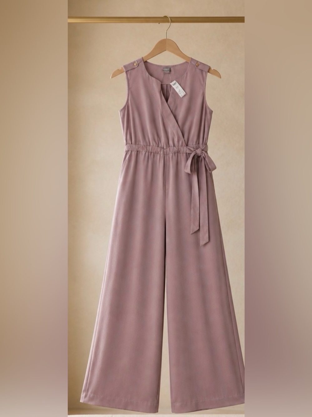 Chico’s Jumpsuit Cobalt Collection Pixie Pink Size 2 Converts to 12-14 US